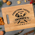 Personalized Bamboo Cutting Board Perfect Gift for Grandpa
